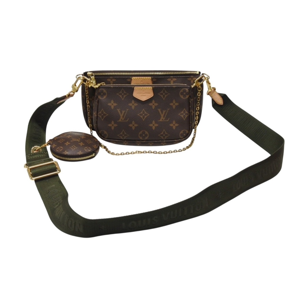 LOUIS VUITTON Multipochette Accessoires Khaki Green Shoulder Bag Monogram